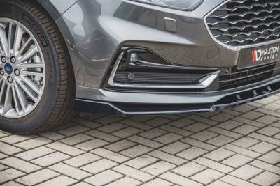 Voorspoiler Ford S-Max Mk2 Facelift Glas Zwart