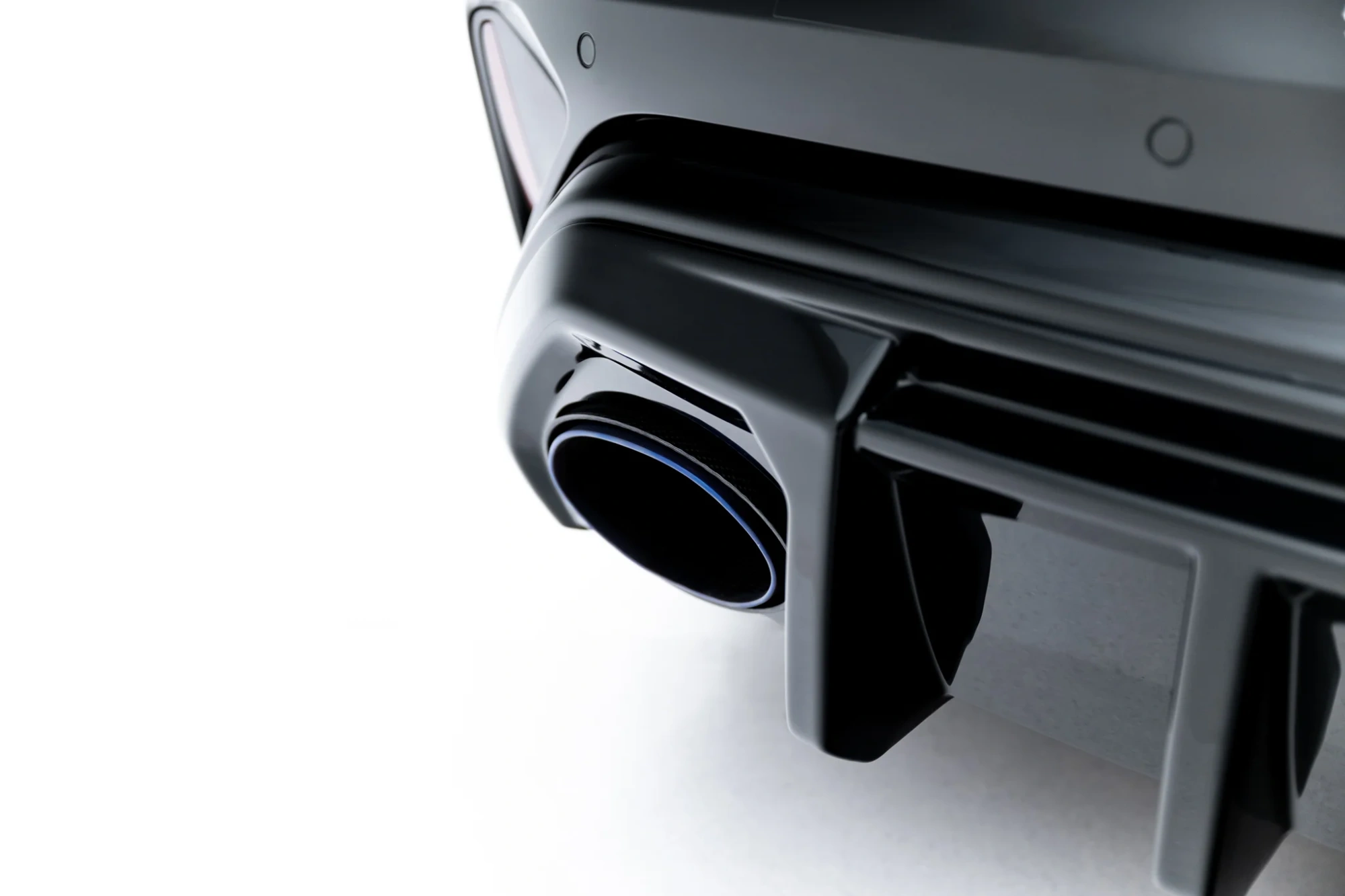 Diffuser Audi RS3 Sedan 8Y Facelift Maxton Glans Zwart met LED