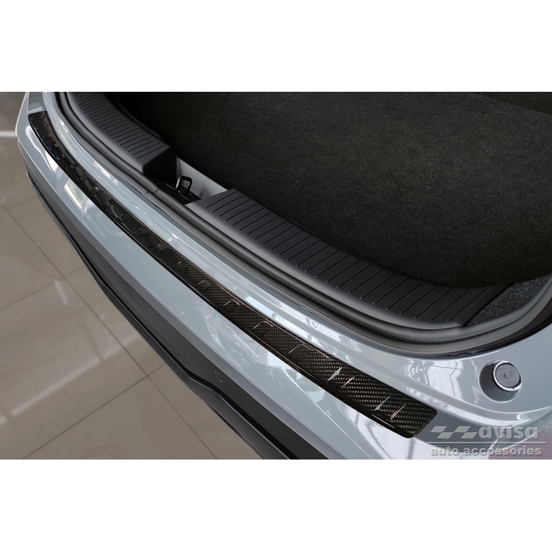 Echt 3D Carbon Achterbumperprotector  Nissan Qashqai III 2021- 'Ribs'