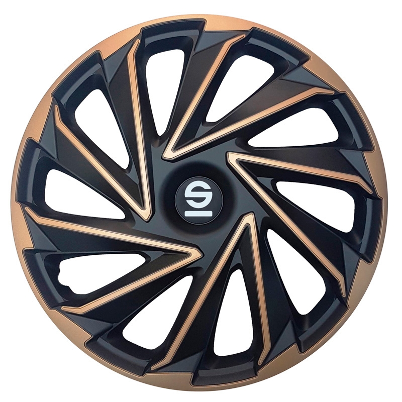 Sparco Wieldoppen Varese - 16-inch - Goud/Zwart - Set van 4 stuks