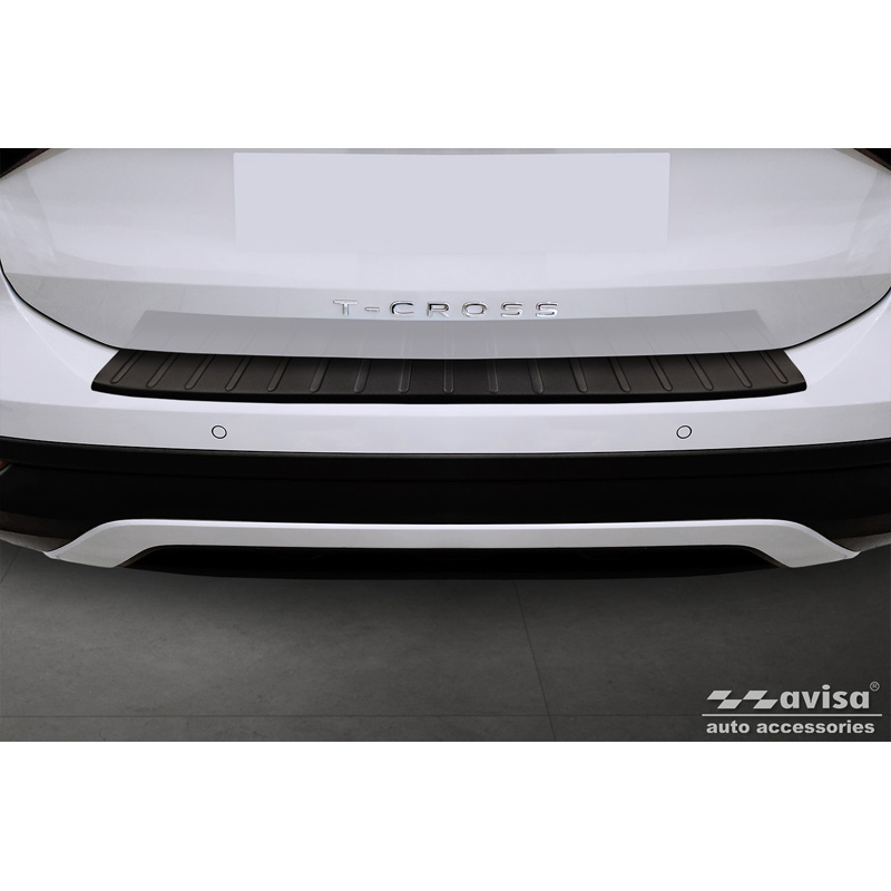 Matzwart RVS Achterbumperprotector  Volkswagen T-Cross 2019-2024 & FL 2024- 'Ribs'