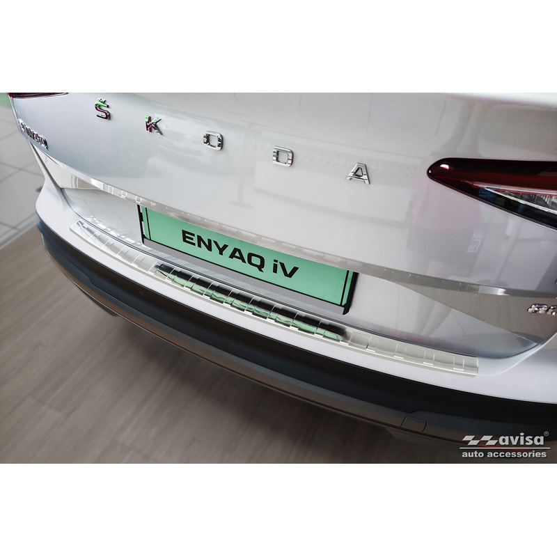 RVS Achterbumperprotector  Skoda Enyaq iV 2020- excl. Coupe 'Ribs'
