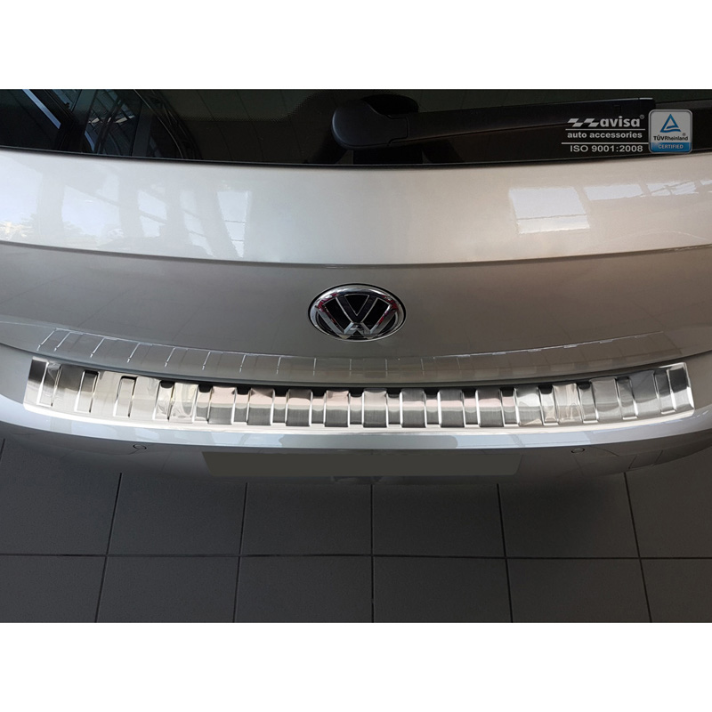 RVS Achterbumperprotector  Volkswagen Polo VI 5-deurs 2017-2021 & Facelift 2021- 'Ribs'