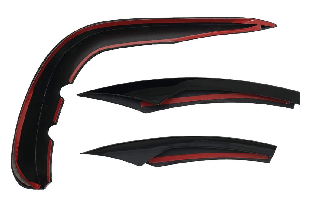 Canards Mercedes E-Klasse W213 FL 2020- Glans Zwart