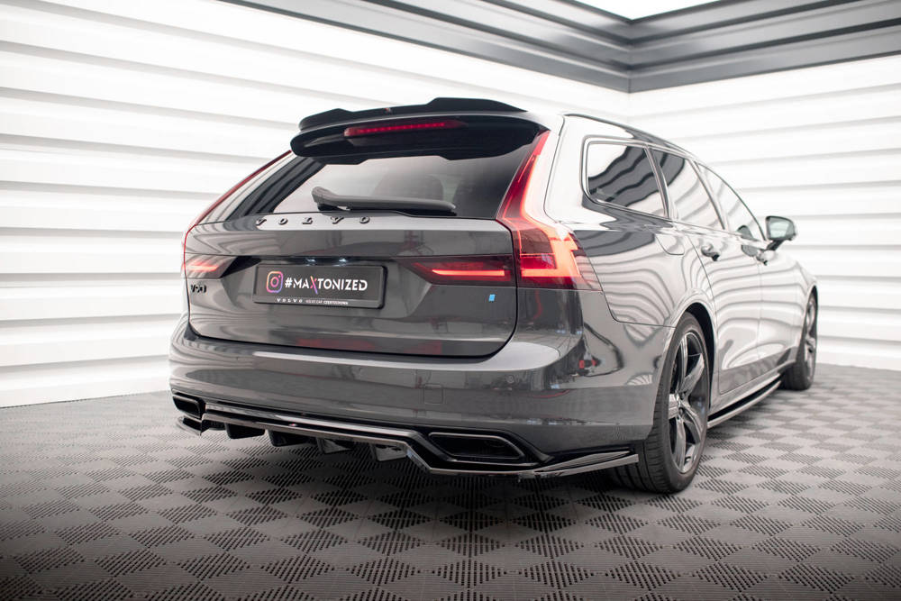Diffuser Volvo V90 R-Design 2016 - 2020 Maxton Glans Zwart
