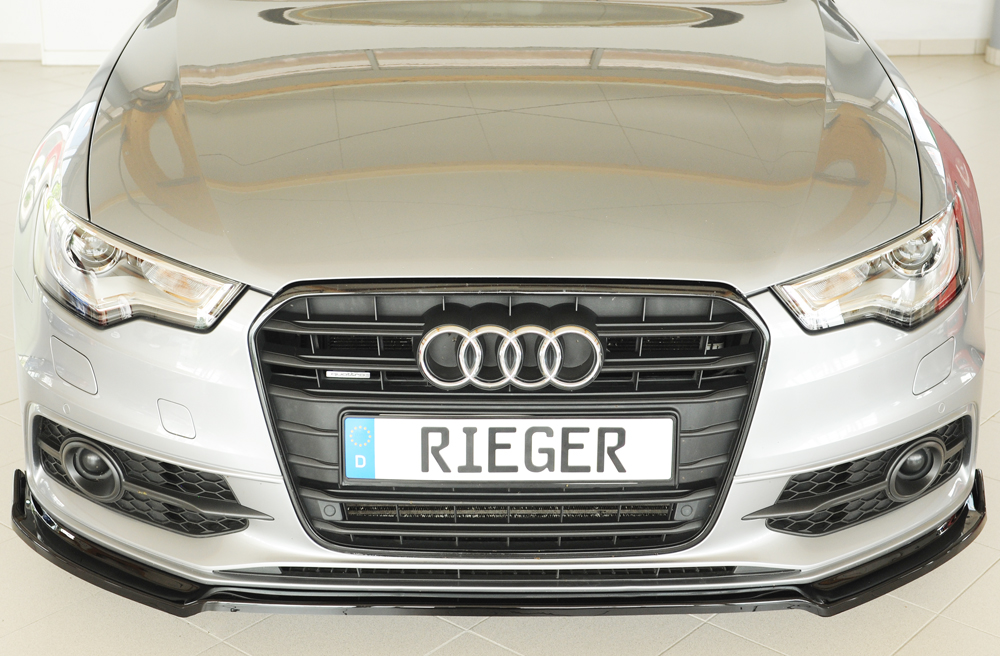 Voorspoiler Audi A6 (4G/C7): 11.10-08 glans zwart