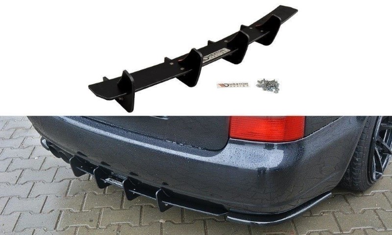 Achter Diffuser Audi S4 B5 Avant Glanzend Zwart