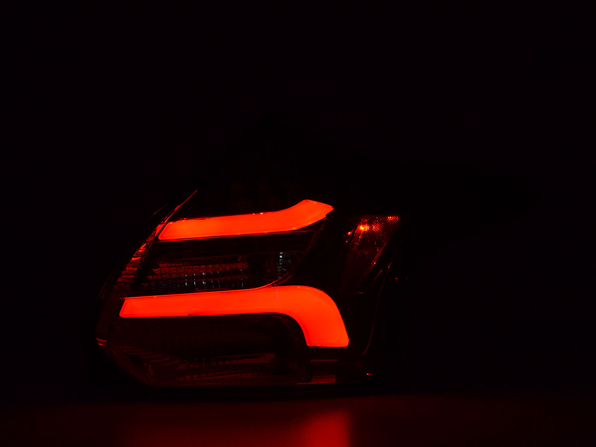 Taillights Ford Focus III 5 door 2011- LED red/Smoke