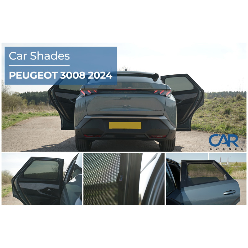 Set Car Shades (achterportieren)  Peugeot 3008 III 2024- (2-delig)