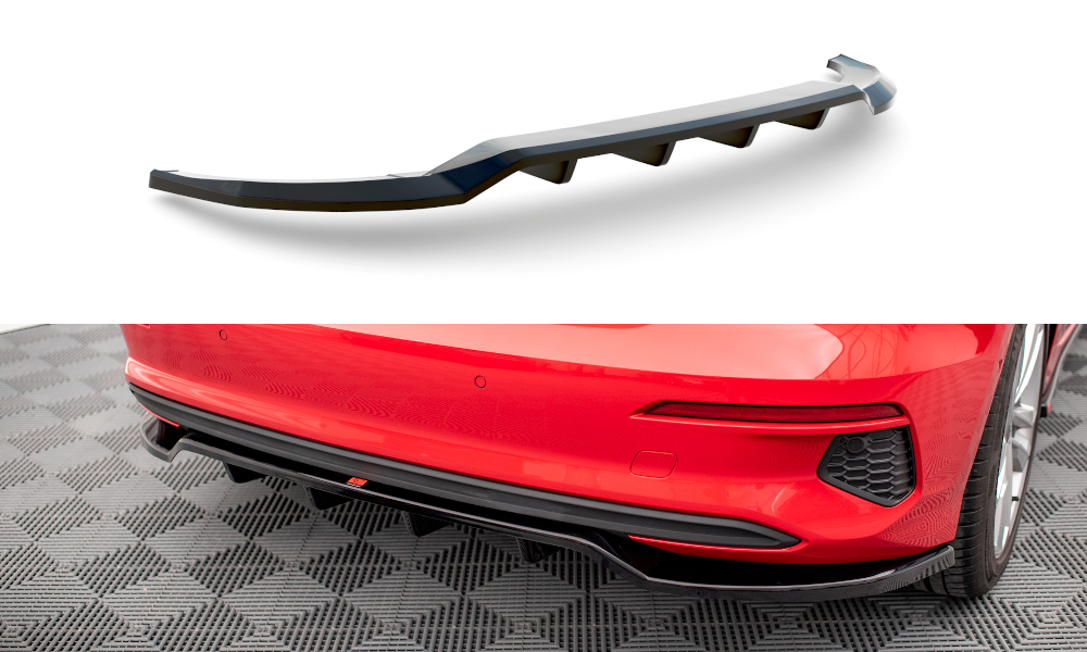 Diffuser Audi A3 8Y Sportback Maxton Glans Zwart