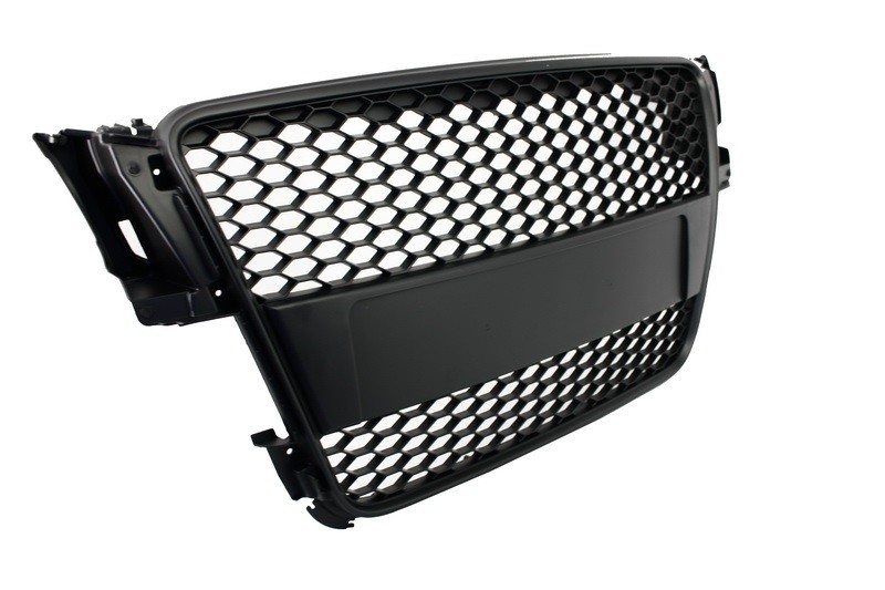 Grille Audi A5 8T (2007-2011) RS Design Matte Black Embleemloos