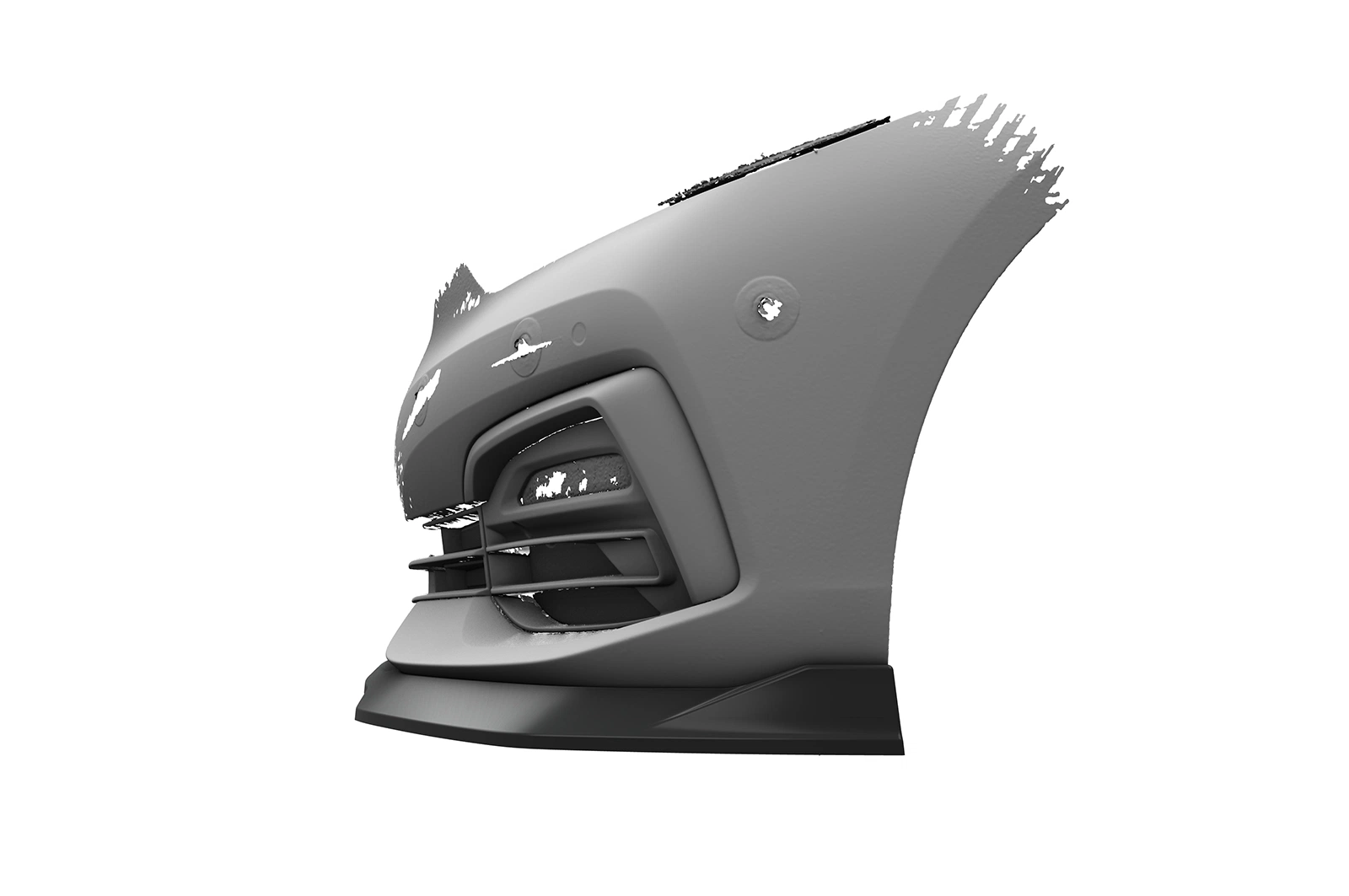 Voorspoiler BMW 1er F40 glans zwart