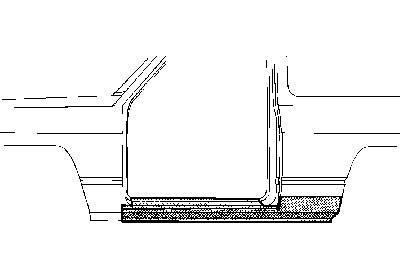 dorpel, links, 1981-1994 Nissan Patrol,-1998