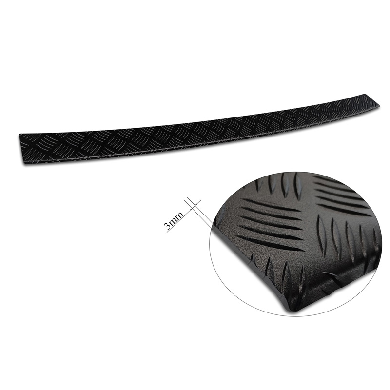 Matzwart Aluminium Achterbumperprotector  Volkswagen Multivan T7 2021- 'Riffled plate'