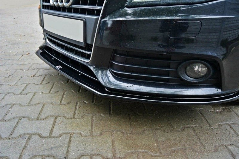 Voorspoiler Audi A4 B8 V.2 Glanzend Zwart