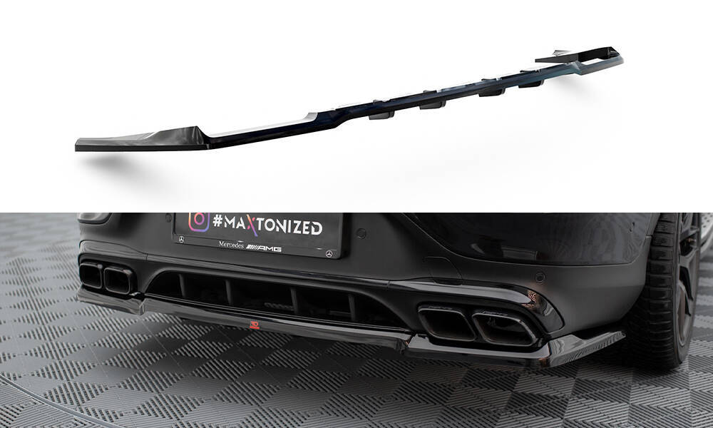 Diffuser Mercedes AMG GLC 63 Coupe C253 FL Maxton Glans Zwart