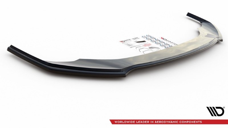 Voorspoiler V.1 Audi A7 C8 S-Line Maxton Glanzend Zwart