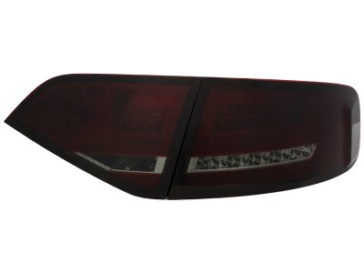 Taillights fits Audi A4 B8 Limousine Led red/smoke
