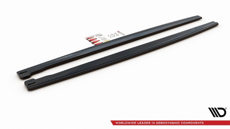 Zijskirts Diffusers Jaguar XJ X351 Glanzend Zwart