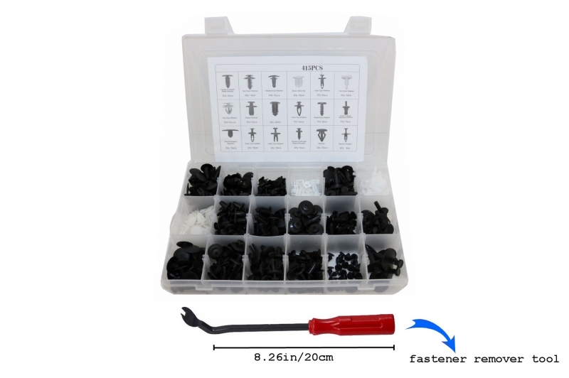 Auto Clips Plastic fasteners Kit 415 pcs