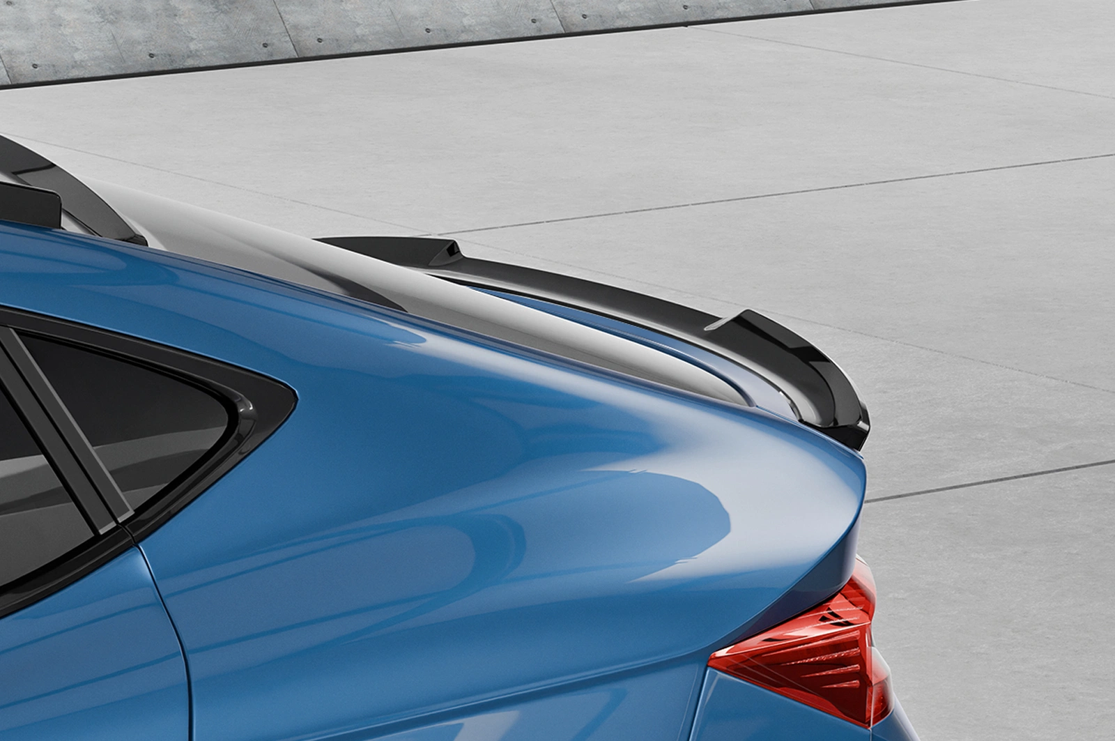 Achterspoiler Skoda Enyaq Coupe glans zwart