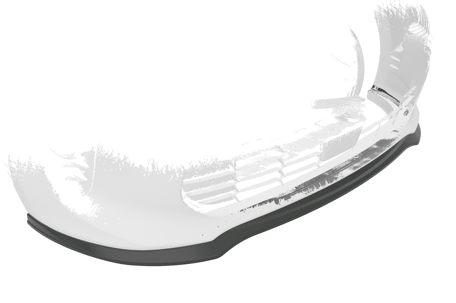 Voorspoiler Kia Rio 4 (YB) CSR Glans Zwart