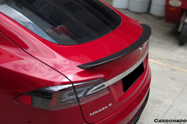 Tesla S Pre-facelift RS Style Carbon Fiber Spoiler 2012-2015