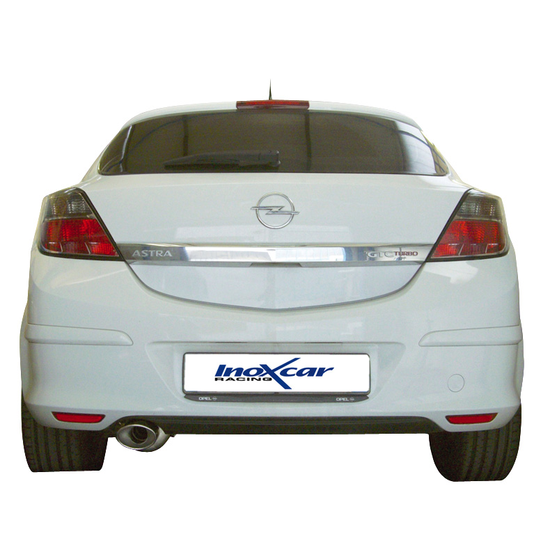 Opel Astra H GTC 07-  Volledig RVS einddemper Ø120x80mm