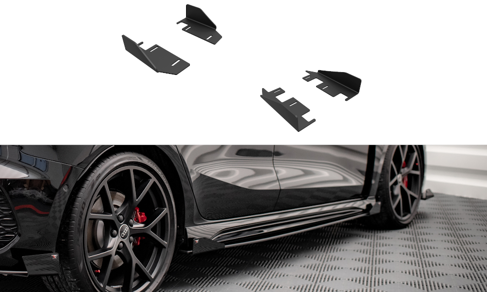 Canards zijskirts Audi RS3 Sportback 8Y Maxton