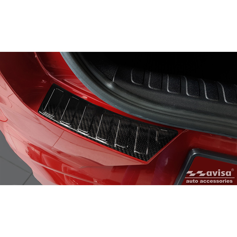 Echt 3D Carbon Achterbumperprotector  Ford Puma 2019- 2-delig