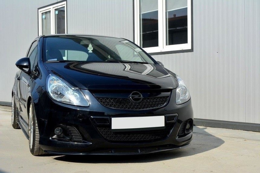 Voorspoiler Opel Corsa D OPC/VXR Maxton Design glans zwart