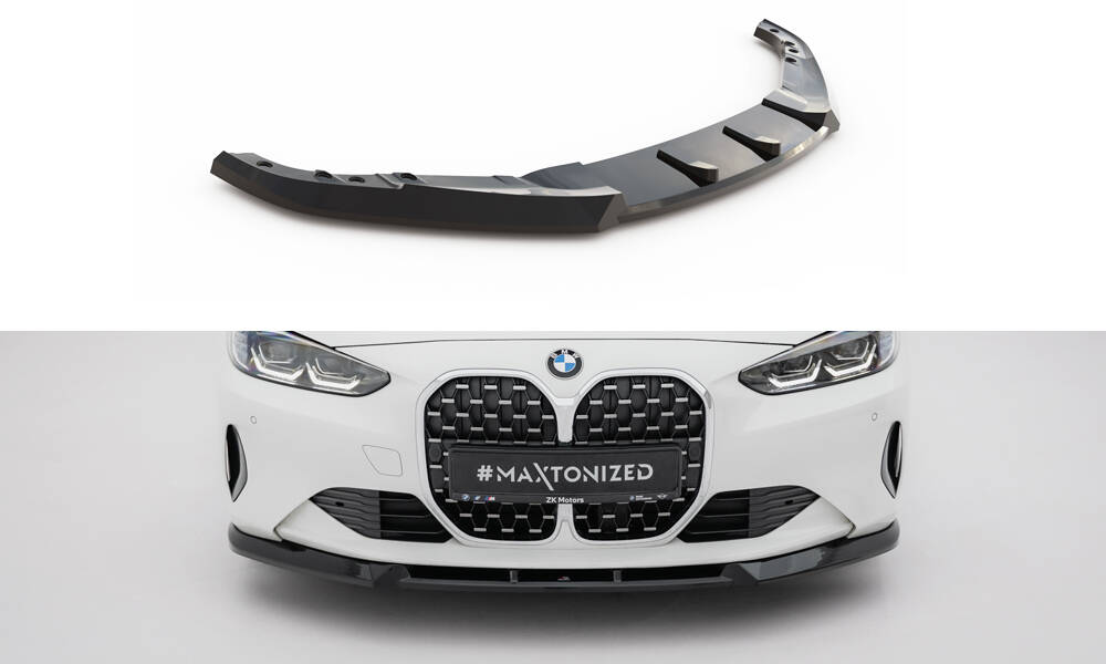 Voorspoiler BMW 4 Coupe / Cabrio G22 / G23 Maxton Glanzend zwart