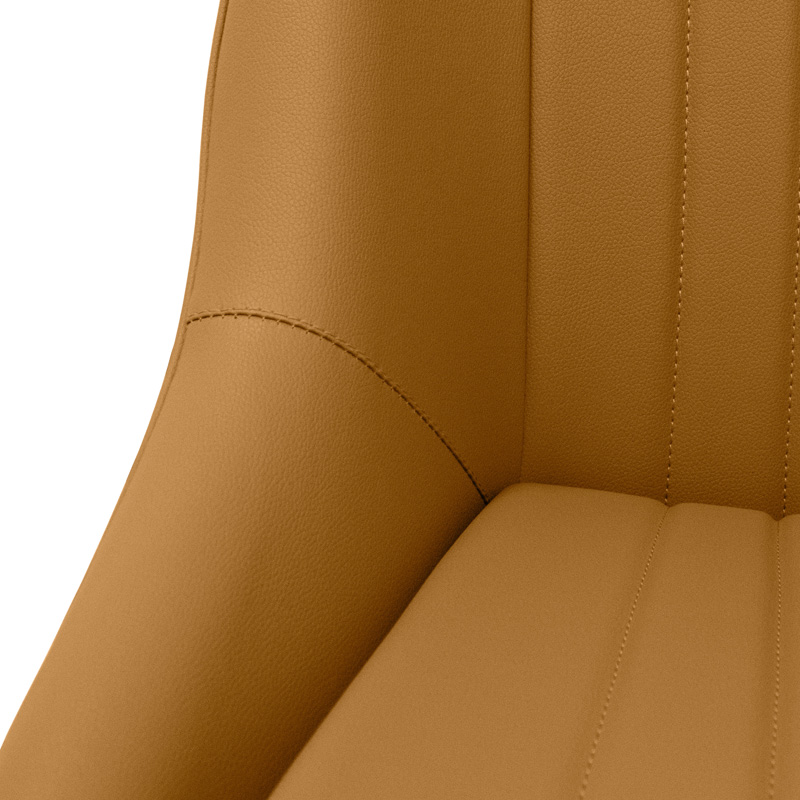 Sportstoel 'Classic' - Beige Kunstleder - Vaste rugleuning - incl. sledes