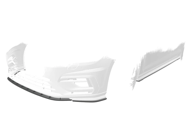 Voorspoiler | Cup Spoilerlip met ABE voor VW Golf 7 R / R-Line