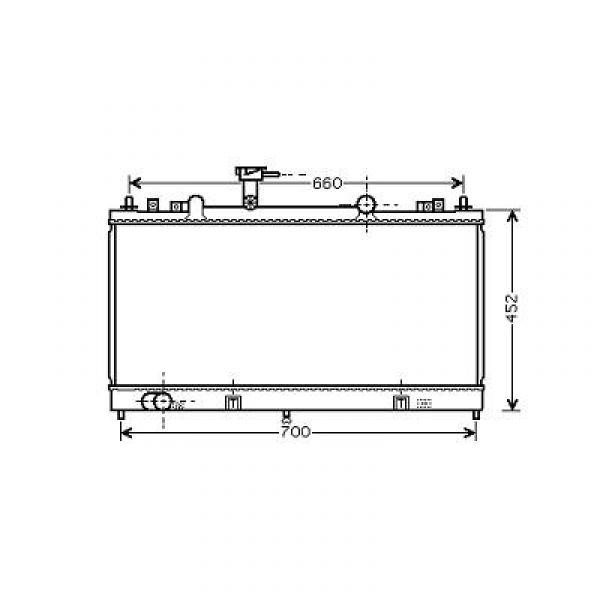 Radiator MAZDA 6 02->> 375x735x16 2.0 CITD +/-AC