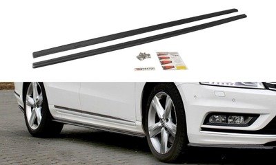 Zijskirts VW Passat B7 R-Line Glans Zwart