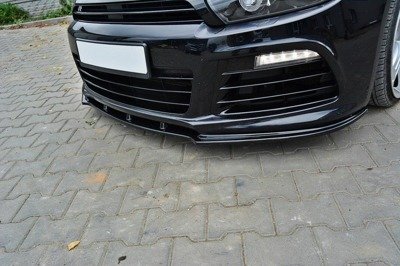 Voorspoiler V.1 Volkswagen Scirocco R Maxton Glans Zwart