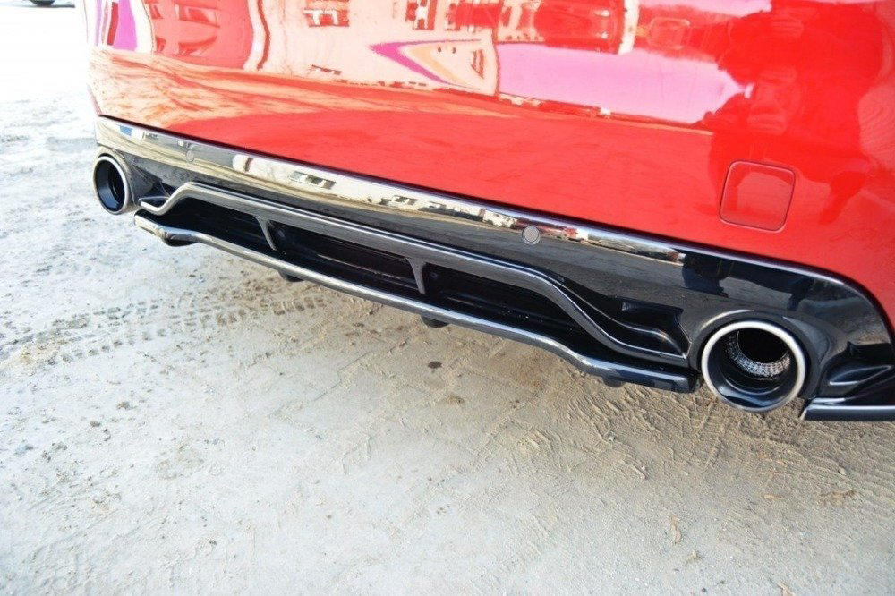Achter Splitter Peugeot 308 GTI II Facelift  15-18 Glans Zwart