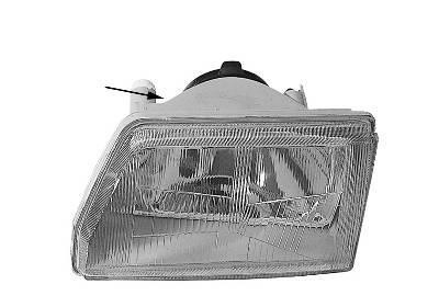 koplamp, Carello, H4, grijs huis, links Fiat Cinquecento, 1991-1