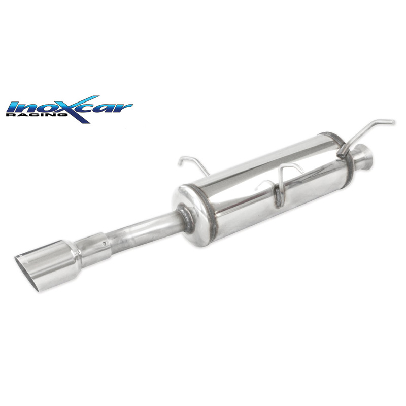 100% RVS Sportuitlaat  Peugeot 306 2.0 16v Cabrio 133pk 1997- 1x90mm Rally