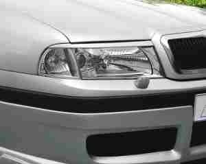 Koplampspoilers Skoda Octavia 9.00-... ABS