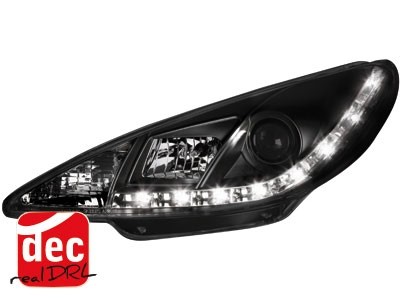 Headlights Peugeot 206 98-07 Devil Eyes Dlite LED Black