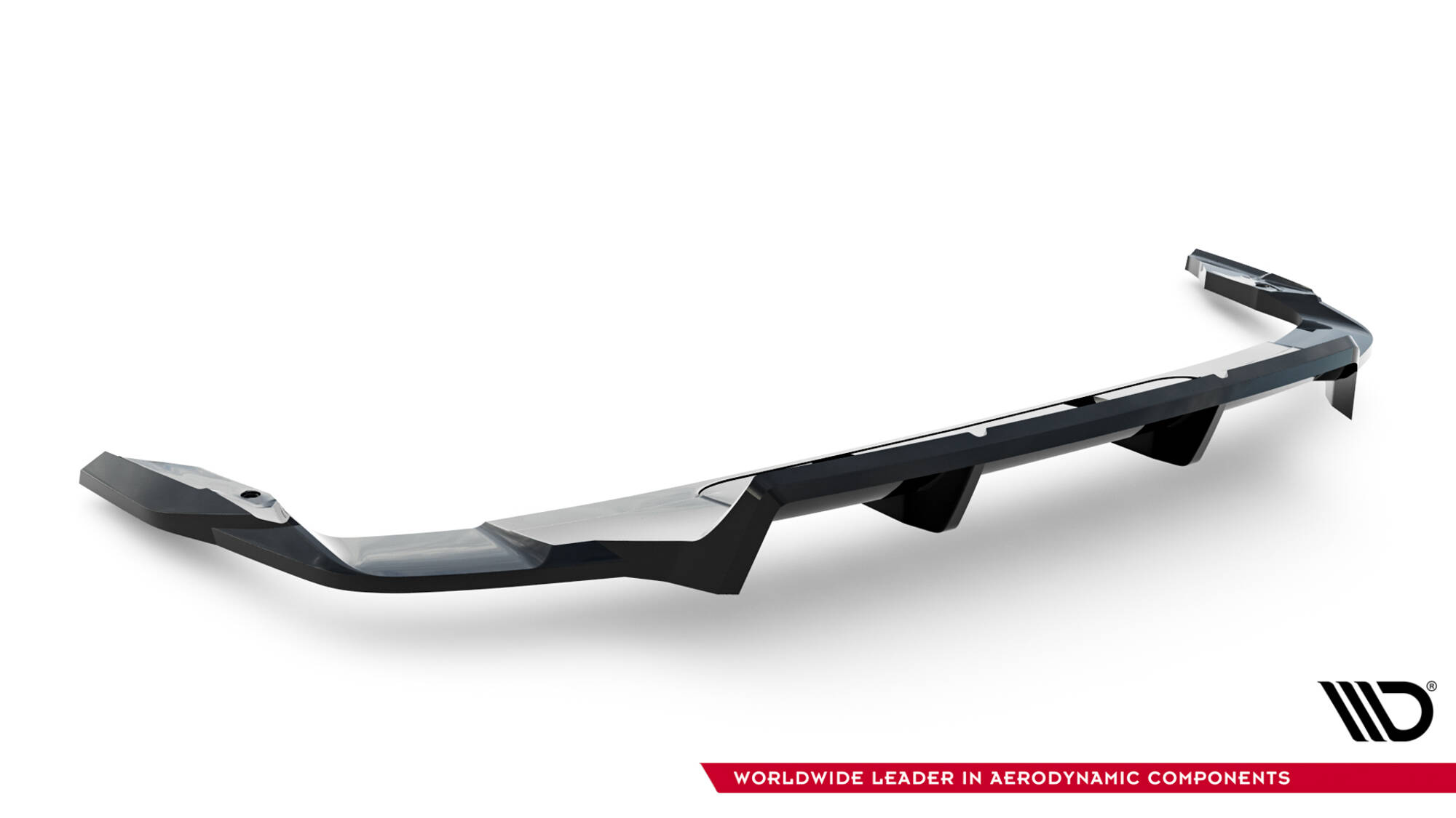 Achter Diffuser Audi Q7 S-Line MK2 Facelift 2 Maxton Glanzend zwart