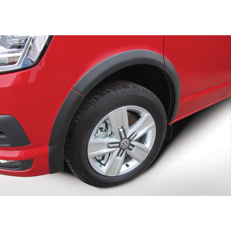 RGM Spatbordverbreders  Volkswagen Transporter T5 2003-2015 Korte wielbasis - zonder schuifdeuren - Zwart