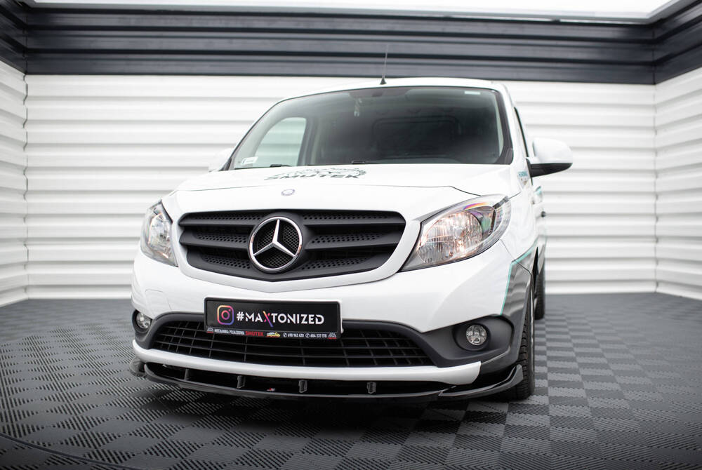 Voorspoiler Mercedes Benz Citan Maxton Glans Zwart
