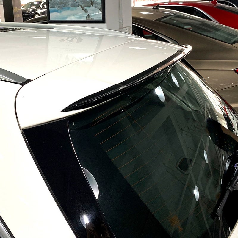 Dakspoiler (Spoiler Cap)  Mercedes C-Klasse W205 Kombi 2014-2021 (ABS Glanzend zwart)