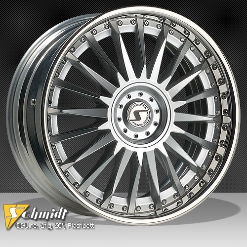 Schmidt CC Line ruedas (vlakke rand) 2dlg plata 10x20