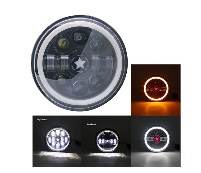 Faros VW Golf I / II / Kafer / Jeep Wrangler / Defender Full LED
