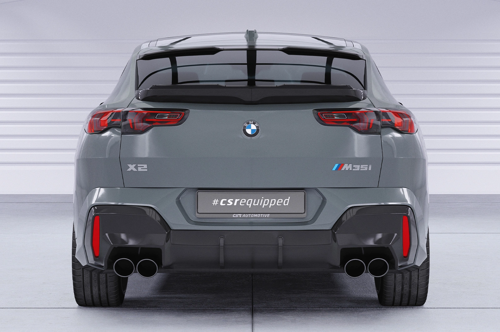 Achterspoiler BMW X2 / i2 (U10) glans zwart
