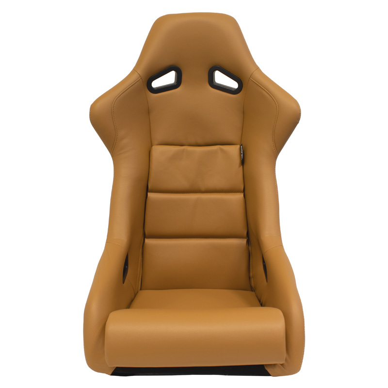 Sportstoel 'BS1' - Beige Kunstleder - Vaste polyester rugleuning - incl. sledes